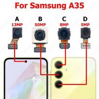 Rear Front Camera For Samsung A35 5G A356 Backside Facing Frontal Selfie Back Camera Module Mobile Phone Replacement Parts Camera A
