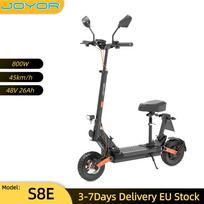 JOYOR S8E 45KM/H Electric Scooters 10'' Off-Road Tire 48V/26AH Battery 800W Motor 80KM Range Disc Brakes E Scooter With Seat And Rearview Mirror S8E 45KM/H