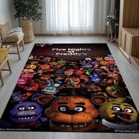 Horror Freddy F-FNAF Games Living Room Non-Slip Area Rug Soft Carpet for Bedroom Kids Playroom Sofa,Home Decor Doormat Gift 40x60cm