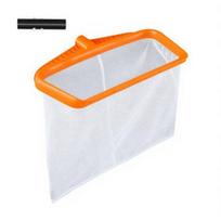 Pool Skimmer Net, with Extension Rod, Ultra-Fine Mesh Skimmer Net, Pool Cleaning Tool for Collecting Leaves Debris Sand oranžinė