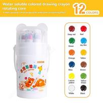 12/24/36/48 Color Silky Twistable Crayons Washable Art Supplies Multicultural Pastel Gel Crayons,Easy Grip Coloring Gift School