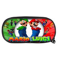 Super Mario Bros Raštinės reikmenų dėklas Vaikams Paaugliams Daugkartinio naudojimo Laikymo krepšys žalia