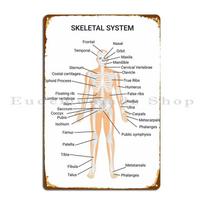 Skeletas Metalinis Ženklas Juokingas Garažo Dizainas Dizainerių Klubas Skardinis Ženklas Plakatas 20x30cm（7.8x11.8inch） white