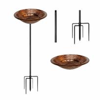 Rust-Proof Bird Bath Bowl Iron Bird Feeding Bowl Garden Decoration Bird Feeder  Garden Yard Regular style 73cm