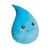 25~55Cm Kawaii Waterdrop Moon Plush Pillow Stuffed Smiling Shy Face Decor Plushie Neck Support For Cot Sofa Chair 25cm blue