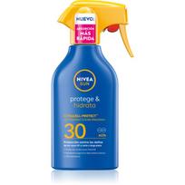 NIVEA SUN Protect & Moisture apsaugos nuo saulės purškiklis drėkinamojo poveikio SPF 30 250 ml