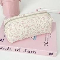 Floral Pen Bag Student Cartoon Cute Stationery Bag Large Capacity Pencil Case Multifunctional Stationery Organizer