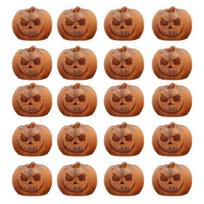 20Pcs Halloween Mini Pumpkin Decorations Resin Miniature Pumpkins Figurines Statues Ghost Themed Crafts Sculptures 20PCS