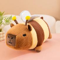 Party capybara turned into bee plush toy bagel toast kapibara doll doll 25cm 0.23kg