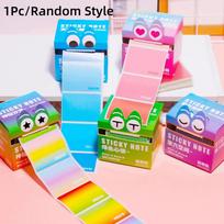 Cartoon Memo Pad Paper Dopamine Pull Out Design Planner Schedule Stickers Self-Adhesive Pearlescent Transparent