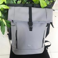 Men's Waterproof Roll Top Laptop Backpack - Large Capacity for Work, Travel, and College