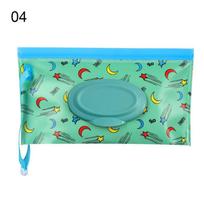 Carrying Case Flip Cover Snap-Strap Wet Wipes Bag Cosmetic Pouch Stroller Accessories Tissue Box 4
