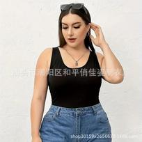 Large size new women's basic multi-layer vest breathable sleeveless top XL