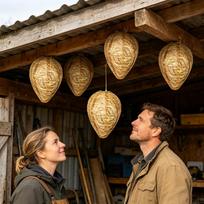 Wasp Nest Decoy 6 Pieces Paper Realistic Suspended Hornets Nest Decoy For Park Garden Porch Under Eaves Barn Garage Yard Orchard China Mainland