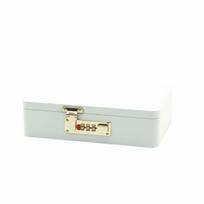 Combination Lock Password Lock Storage Box Metal Construction Rectangular Shape Key Safe Box Secure Storage Flip Top Design