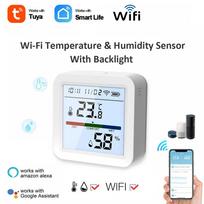Tuya New WiFi Temperature Humidity Sensor Smart Life Backlight Hygrometer Thermometer Sensor Support Alexa Google Home Assistant