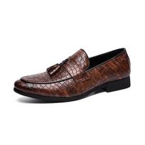 Men's Large Size Leather Slip-On Moccasins - Spring/Summer Business Casual Style 42
