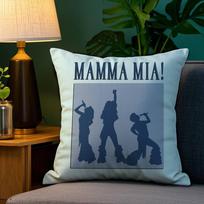 Movie Pillow Case Sofa Living Room Bedroom Double-Sided Printing M-Mamma Mia Square Cushion Nap Time Pillow Case Peach skin 18*18(CM)-1Pcs