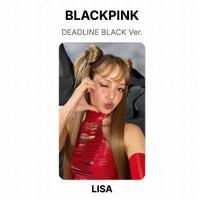 BLACKPINK DEADLINE JUODA Versija. Oficiali nuotraukų kortelė LISA brown