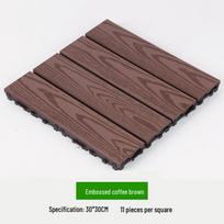 Lipnios, vandeniui atsparios, 3D medienos rašto lauko grindys su antikorozine užrakinimo sistema 30*30*2.3 cm gray