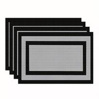 4/6pcs Simple Solid Color Placemats, Rectangular Table Mats, Suitable for Restaurant and Kitchen Decoration, Very Suitable for Family Gathering Table 4PCS