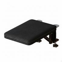 Desk Armrest Bracket Foldable with Clamp Padded Elbow Support for Computer Users, Black Upgraded Sponge