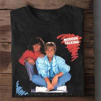 Modern Talking Pirmasis albumas Albumas Juoda Unisex Visų dydžių Marškinėliai AC1435 XL brown