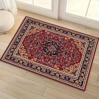 1pc Bohemian Persian Welcome Mat Dirt Resistant Indoor Outdoor Entrance Rug for Living Room Bathroom Kitchen Absorbent Bath Mat 40X60CM