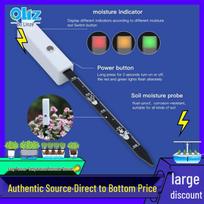 Top-Rated Soil Moisture Meter Pen | Gardening Hygrometer with Water Shortage Alert P401 (Overseas Version/Without Battery) gray