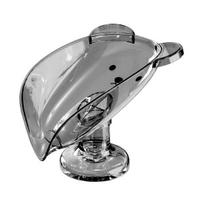 Soap Box Cartoon Bear Shape Anti-slip Soap Tray 45-degree Inclined Design Large Capacity Anti-Slip Suction Cup Soap Dish