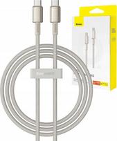 Laidas Baseus P10319800G21-00, 2 x USB Type C, 100 cm, aukso sp., 100 W