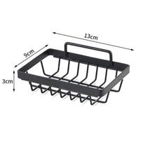 Iron Art Punch-Free Bathroom Triangle Shelf - Wall-Mounted Corner Soap Holder & Toiletries Storage Rack