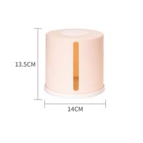 Cylinder Paper Towel Box Plastic Napkin Holder New Roll Tissue Box  Household Use S-Khaki