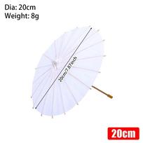 1Pcs 20/30/40/60cm Paper Umbrella Colored DIY Handmade Painting Supplies Blank Long-handle Photography Prop