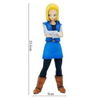 24CM Dragon Ball Z Android 17 and 18 Anime Figure Android 18 PVC Action Figures Collection Figure Toys for Children Christmas Gifts