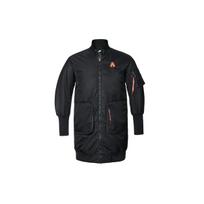 Nike Logo Print Pocket Detail Long Sleeve Cotton Jacket Women Jackets Black BV9000-010 S