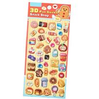 Embossed Decorative Sticker Adhesive PET Resin Sticker For Scrapbooking Notebook Phone Cover Kids Room Wall Decoration