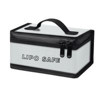 Portable Lipo Safety Bag Waterproof Explosion-Proof Battery Fireproof Handbag Double Zipper Top Handle Lipo Protective Case