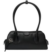 Calvin Klein shoulder bag Commuter presbyopic letter pendant hand-carrying one-shoulder Boston pillow synthetic material handbag medium size women's