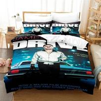 3D Print Drive Ryan Gosling Bedding Set,Duvet Cover Comforter Bed Set Quilt Cover Pillowcase,King Queen Twin Size Boys Girls 70x133cm 3pcs