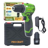 Akumuliatorinis gręžtuvas-suktuvas „ProCraft PA12BL”