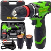 Akumuliatorinis gręžtuvas-suktuvas „ProCraft PA12DFR”