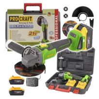 Akumuliatorinis kampinis šlifuoklis „ProCraft PWA216”
