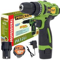 Akumuliatorinis gręžtuvas-suktuvas „ProCraft PA12Li Compact”