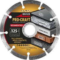 Deimantinis pjovimo diskas „ProCraft DS125”