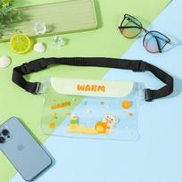 Mobile Phone Waterproof Bag, Diving, Rafting, Swimming Touch Screen Waterproof Bag, Mobile Phone Case, Storage Waist Bag Yellow bear