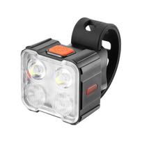 Dviračio priekinis žibintas galinis žibintas 4/6 LED karoliukai Didelio liumenų Tipas-C įkraunamas Universalus MTB Plento Kalnų Dviratis Naktinis Važiavimas Saugos Įspėjamasis Galinis Žibintas 4 balta