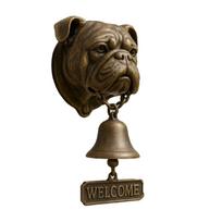Door Chime Bell Dog-Shaped Welcome Doorbell Resin Animal-Themed Chime Wall Decoration for Entry Indoor Business Shop Gate Porch