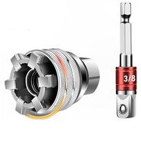Multi-Function Universal Socket Wrench Set Hex Head 10mm-19mm Electric Wrench Sleeve Converter Ratchet Torque Wrench