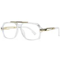 Geometric Square Large Frame Men's blue filter glasses Brand Designer Oversized Square Reading Glasses Prescription Eyeglasses 0